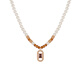 Ajidou Ajidou Spring Wheat Field Field Melody Series Pearl Collier Collier Design d'automne Chaîne de pulls