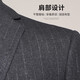 SHANSHAN Shanshan suit men's four-season anti-wrinkle wear-resistant flat lapel suit men's business professional formal jacket men gray 46 /170
