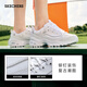 Skechers panda shoes spring and autumn women's heightened dad shoes rivets lightweight thick-soled casual shoes sneakers 11979 white/silver/WSL 39 260MM