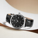 
TIAN WANG watch business casual fashion belt Roman dial date display quartz watch men's watch women's face couple's watch gift black disc black strap men's watch GS3886S/D-B-A