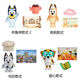 布鲁伊玩具全套缪斯moose一家bluey和朋友宾果班底特公仔玩偶摆件 布鲁伊家庭款4只套装