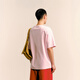 
Sketch men's clothing 2025 spring and summer new product cotton roman cloth round neck loose solid color short-sleeved T-shirt casual 9P1115080 687 light pink M