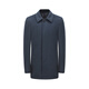 YOUNGOR coat men's lapel business coat wool high-quality fabric feels soft, silky and stylish, gray blue M 170/92A