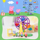 
[90% new] Peppa Pig Toys Ferris Wheel Park Cartoon Playground Peppa George Doll Playing House Children's New Year Gift