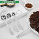 Meikejie integrated stainless steel measuring spoon long handle coffee spoon 1.25/2.5/5/7.5/10/15ml commercial measuring spoon long handle measuring spoon 2.5ml