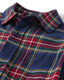 The Children's place boys' long-sleeved shirt, pure cotton, casual and versatile, two-pocket design Tidal Plaid Small