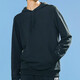 
Adidas Sweatshirt Men's 2024 Spring and Autumn NEO Sportswear Knitted Hooded Top Pullover H14225 H14220 Black Lining Lone S