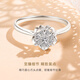 CRD Ke Laidi Spot Sparkling Huaxin Platinum Group Diamond Ring Female Diamond Ring for Proposal and Marriage G01070 About 0.7 carat Effect Total about 15 minutes