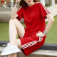 Woodpecker 200jin [Jin ist gleich 0,5 kg] Fat MM Fashion Sports-Anzug für Frauen 2025 NEW LOSS LOSSE SRIZE SHORTS SHOFT SET 695 GREEN [TOP + Pants] 3xL-Code-Vorschläge {160-180Jin [Jin gleich 0,5 kg]}}