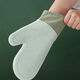 Home kitchen silicone anti-scalding thickened heat insulation gloves baking tray high temperature oven microwave oven special gloves spruce green five-finger large one