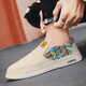
Citron Pavilion Beijing Canvas Shoes Men's Shoes 2025 New Summer Casual Canvas Shoes Thousand-layer Sole One-Pin Breathable Thin Style Beige 42 (260mm)