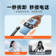 Rtako sales NO.1] Super mini selfie stick 2025 new mobile phone telescopic tripod stable travel selfie artifact 360 degree rotating multi-function portable desktop anti-shake remote control Black 1.1 meters [detachable | triangle support | horizontal and vertical shooting] + Douyin remote control