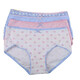 Die Anfen 4-pair underwear for women, cotton sweet women, high waist belly-closing lace shorts, women's 13118 4883A variety of multi-color heart combinations L (1 foot 9-2 foot 2)