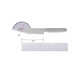 MUJI Santoku couteau de cuisine, couteau de cuisine domestique, lame en argent longueur 17cm