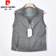 Pierre cardin summer men's vest nylon quick dry sun protection horse clip sleeve men's outdoor vest fishing travel vest black 105
