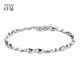 Misu platinum transfer bead bracelet for women PT950 platinum fashionable simple laser car flower hand ornament birthday gift weight 2.9-3.1 grams + delivery certificate