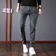 Woodpecker Jeans Men's Autumn and Winter New Slim Fit Stretch Small Leg Pants Men's Velvet Warm Casual Straight Long Pants Men 8913 Regular Style 32 (Recommended 125-150 Jin Jin equals 0.5 kg)