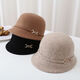 
Techima felt hat mother autumn and winter new pot hat retro wool British warm fashion equestrian ladies elegant top hat shallow coffee