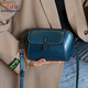 
Kangaroo (KANGAROO) leather small square bag 2025 new niche and versatile fashionable shoulder bag fashionable simple casual cowhide crossbody women's bag pearl white