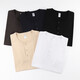 Heavy heavy cotton Henry shirt short-sleeved T-shirt men's summer American retro trend ins loose casual Henry neck T-shirt white M (recommended 111Jin[Jin equals 0.5 kg]-130Jin[Jin equals 0.5 kg])
