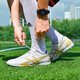 
FEELACES football shoes broken nails TF men and women adult children's shoes for youth anti-slip training artificial grass middle school entrance examination leather rubber sole shoes 2022 Platinum broken nails 41 [socks + protective plate + shoe bag]