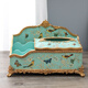 
American tissue box living room home multi-function paper box European retro paper box simple remote control storage box 1047 blue oriole blossom vertical draw