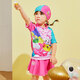 Contourn de maillot de bain et filles de LemonKid Children Séchage rapide Split de taille moyenne du bain de maillot de bain pêche au bébé de taille moyenne 130