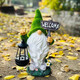 Shiyan solar garden light outdoor garden decoration ornaments cute dwarf elves light balcony terrace landscape light flocking - lantern welcome elves
