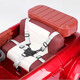 Nuotong Kangshuai Car para el automóvil eléctrico para niños El automóvil de juguete de control remoto de las cuatro ruedas puede sentarse sobre hombres, mujeres, niños, coche de bebé Swing-Child Camiseta blanca: puede pararse adultos + tracción en las cuatro ruedas + batería grande