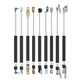 Wuxin is suitable for publicity column window hydraulic support rod hydraulic support rod YQ/QD gas spring upper door cabinet bed frame window telescopic heavy-duty thickened pneumatic rod can be customized installation distance 600-690mm Note: Length + pressure + joint