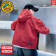 GDUCK KIDS boys spring and autumn cool handsome jacket 2025 new medium and large children boys autumn street frying jacket red 130 cm