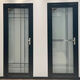 勤凯门卫生间门厕所门玻璃钛镁铝合金门家用门一整套平开门 0.9肌肤黑 内包内左 1970*770