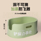 Naxue Mpets cat litter box is super large semi-enclosed cat toilet fully open and large cat sand basin anti-splashing pot 61cm giant (Mamba green) + 23 tofu sand 5