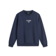Li Ning Outdoor Sports 2024 New Winter Casual and Versatile Men's Round Neck Pullover Warm Plus Fleece Sweatshirt AWDU679 Flower Gray AWDU679-2 S