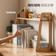 Genji Wood Language Solid Wood Small Bookshelf Simple Desk Rack Office Storage Rack Oak Desktop Storage Rack Log Color 0.8 Available