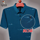 Woodpecker (TUCANO) 2025 summer short-sleeved T-shirt for men in summer lapel with pocket middle-aged and elderly ice silk POLO. Shirt daddy suit 753 tic toe [blue] [short] 4XL 190/A Recommended 180-200Jin [Jin equals 0.5 kg]