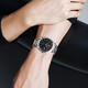 Tian Wang Watch Casual Belt Quartz Watch Modestudent Paar Uhr Uhr Valentinstag Geschenk für Freundin Schwarzes Zifferblatt Steel Belt Herren Uhr 3887