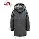 Beast King Park Superando hombres Haining Fur Coat Fox For Collar de piel Menora Rabbit Fur Inner Liner Inner Autumn and Winter Medium Longitud más terciopelo.