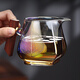 Jinpan heat-resistant glass fair cup large-capacity glass tea divider tea sea bodhi shell color burnt wood handle tea fair tea cup color burnt fair cup