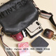 ANDSEEYOU2025 new trendy genuine leather Boston pillow bag spring and summer soft leather bag casual shoulder bag ribbon crossbody bag women beige white
