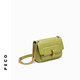 
PECO bag 846P line series new one-shoulder crossbody chain wandering bag cowhide square bag travel bag send girlfriend gift classic blackhead layer oil wax cowhide spot