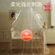 Zhenxiqi crib anti-mosquito net full-cover palace all-inclusive floor belt bracket princess room newborn baby encrypted shading white style blue flower