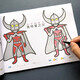 
Ultraman's simple drawing collection 8 volumes, introduction to drawing, creative coloring, large painting book, kindergarten graffiti hand-painted comics, children's toys, painting book, boys and girls' birthday gift, Zhang Yixing 618