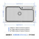 Kohler kohler lavabo grand réservoir unique ménage 304 Table de site en acier inoxydable et bassin de cuisine sous-plate-forme Pot de bassin de légumes 26957T 3884T-C-NA Small Single Tank Kitchen Basin