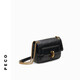 
PECO bag 846P line series new one-shoulder crossbody chain wandering bag cowhide square bag travel bag send girlfriend gift classic blackhead layer oil wax cowhide spot