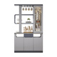 
Zhen Yiju Light luxury living room entrance entrance entrance cabinet screen partition cabinet modern simple double-sided foyer cabinet shoe cabinet integrated wine cabinet A light gray 687#1.5 meters long