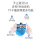 ROYQUEEN T350 Wireless Bluetooth Speaker, Portable, TF Card-Insertable, Anti-fall, Small Computer, Mobile Phone, Wireless Subwoofer, Outdoor Sports Audio, Flame Red [Data Cable + Audio Cable + Hook] Official Standard 8G Memory Card
