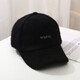 Nozhi niedliche pelzige Herbst- und Winter Baseballhut Frauen Baseballkappe Einfache Feste Farbe Baseball Sonnenhut Frauen NC728 Feste Farbe Schwarz One Size Verstellbar