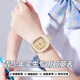 MXR2025新款手表女款初中高中学生考试专用儿童女孩电子石英手表男生 7027数字肉桂粉 送仙女盒+电池