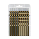 Xin Gong twist drill bit set straight handle multi-functional alloy drill bit collection stainless steel drilling special hand electric drill hole drill drilling diameter 3mm 10 pieces